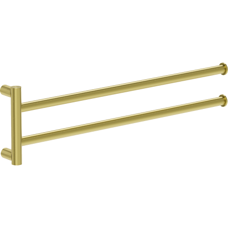 Mexen Loop double porte-serviettes pivotant, or brossé - 70A71049-55