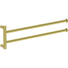 Mexen Loop double porte-serviettes pivotant, or brossé - 70A71049-55