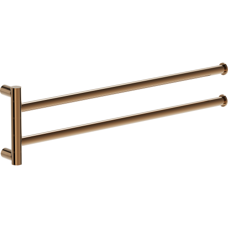 Mexen Loop double porte-serviette pivotant, or rose - 70A71049-60