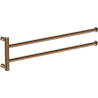 Mexen Loop double porte-serviette pivotant, or rose - 70A71049-60
