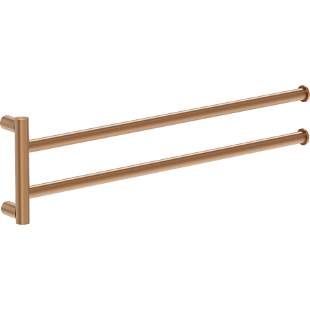 Mexen Loop porte-serviettes pivotant double, cuivre brossé - 70A71049-65