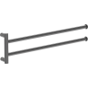 Mexen Loop double porte-serviettes pivotant, gris canon brossé - 70A71049-66