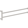 Mexen Loop double porte-serviettes pivotant, nickel brossé - 70A71049-97