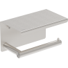 Mexen Loop support de papier toilette avec étagère, nickel brossé - 70A71022-97