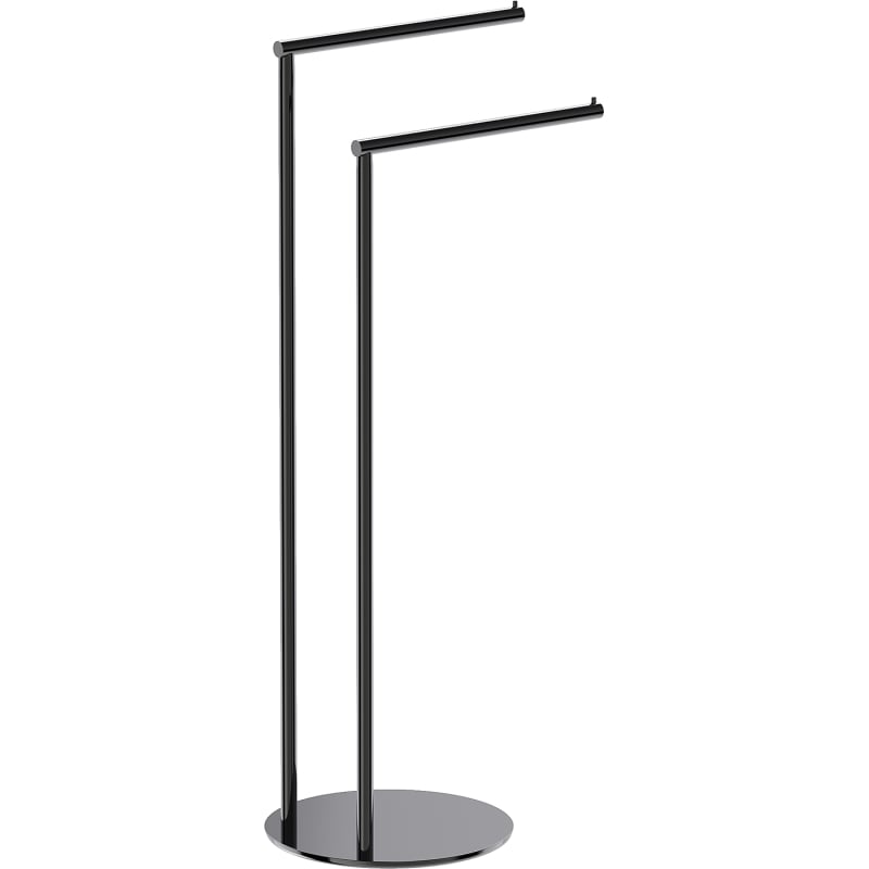 Mexen Loop porte-serviettes sur pied, chrome noir - 70A71096-73