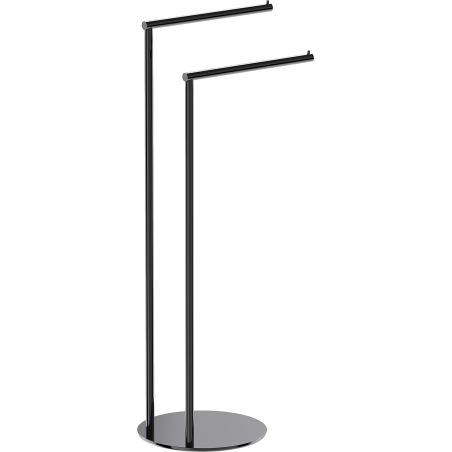Mexen Loop porte-serviettes sur pied, chrome noir - 70A71096-73