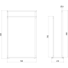 Mexen Loop porte-serviette sur pied, or brossé - 70A71098-55