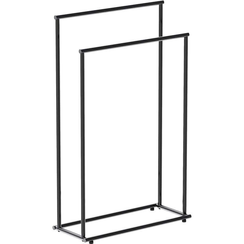 Mexen Loop porte-serviette sur pied, chrome noir - 70A71098-73