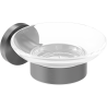 Mexen Ovio porte-savon, gris foncé brossé - 70A19555-66