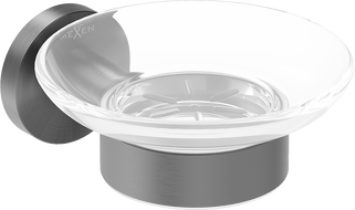 Mexen Ovio porte-savon, gris foncé brossé - 70A19555-66
