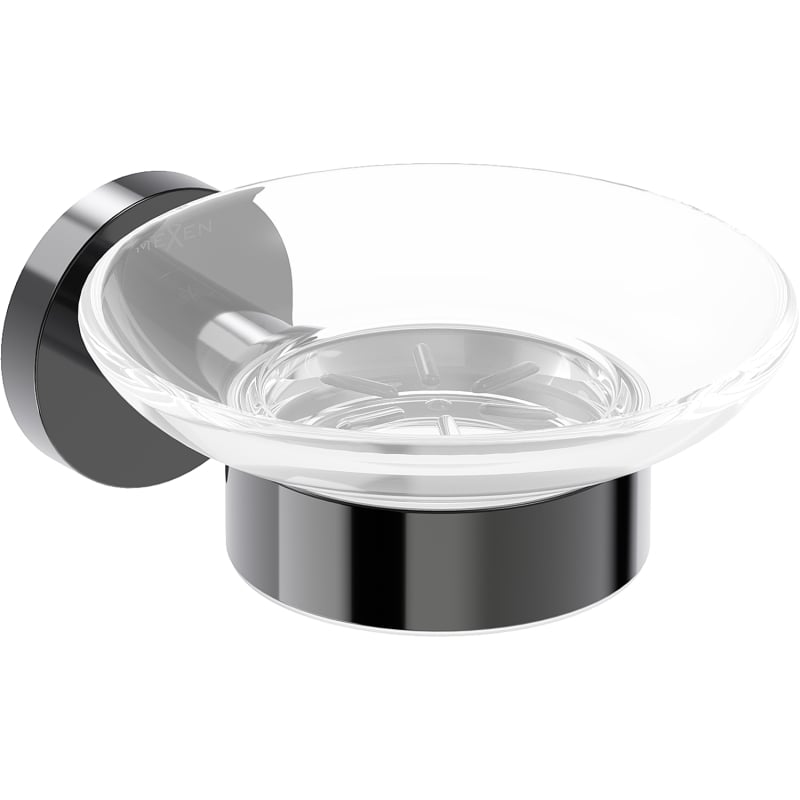 Mexen Ovio porte-savon, chrome noir - 70A19555-73