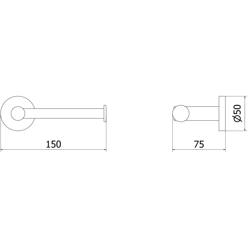 Mexen Ovio support de papier toilette, or rose - 70A19525-60
