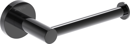 Mexen Ovio porte-papier toilette, chrome noir - 70A19525-73