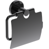 Mexen Ovio support de papier toilette, chrome noir - 70A19521-73