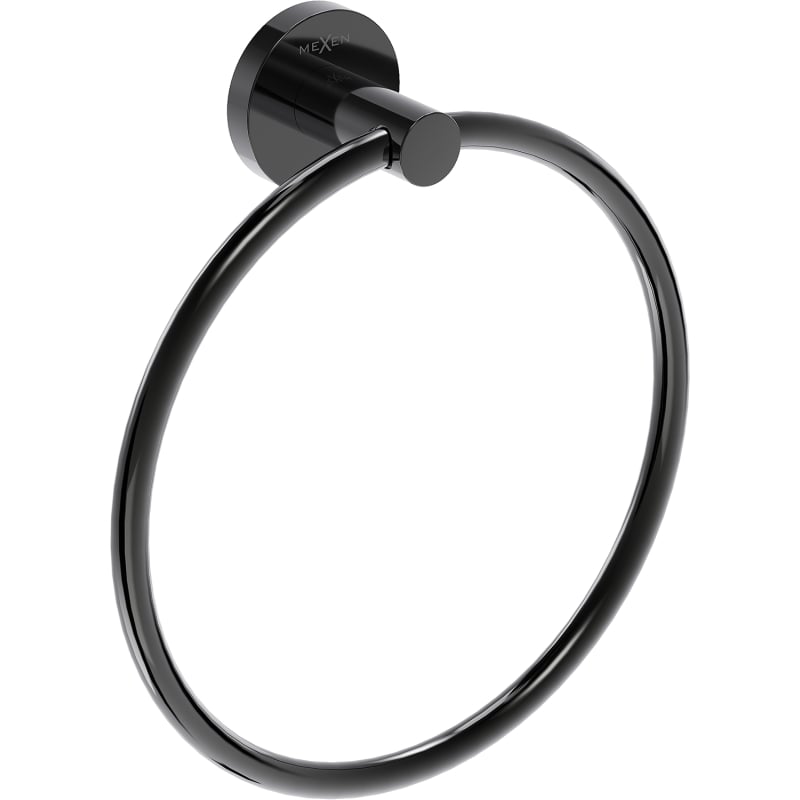 Mexen Ovio porte-serviette, chrome noir - 70A19531-73