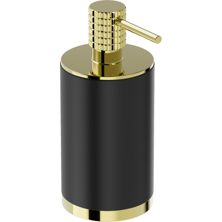 Mexen Triv distributeur de savon sur pied, noir/doré - 70A33059-50B