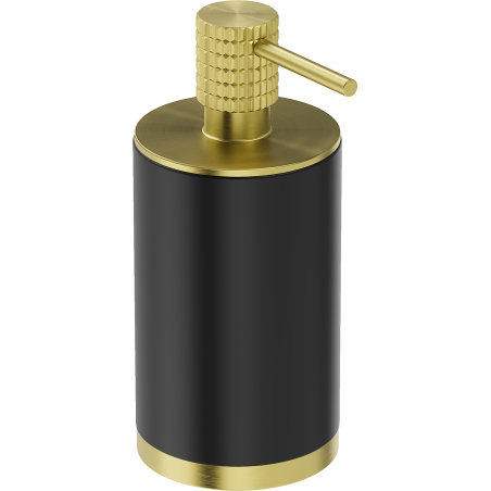 Mexen Triv distributeur de savon sur pied, noir/or brossé - 70A33059-55B