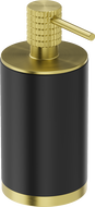 Mexen Triv distributeur de savon sur pied, noir/or brossé - 70A33059-55B