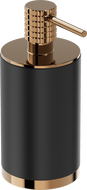 Mexen Triv distributeur de savon sur pied, noir/or rose - 70A33059-60B