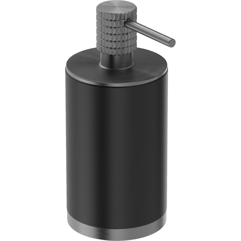 Mexen Triv distributeur de savon sur pied, noir/gris canon brossé - 70A33059-66B