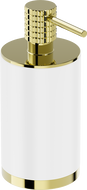 Mexen Triv distributeur de savon sur pied, blanc/doré - 70A33059-50W
