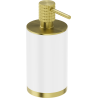 Mexen Triv distributeur de savon sur pied, blanc/or brossé - 70A33059-55W