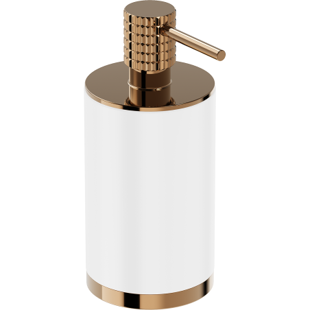 Mexen Triv distributeur de savon debout, blanc/or rose - 70A33059-60W