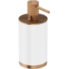 Mexen Triv distributeur de savon debout, blanc/cuivre brossé - 70A33059-65W