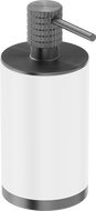 Mexen Triv distributeur de savon debout, blanc/gris pistolet brossé - 70A33059-66W