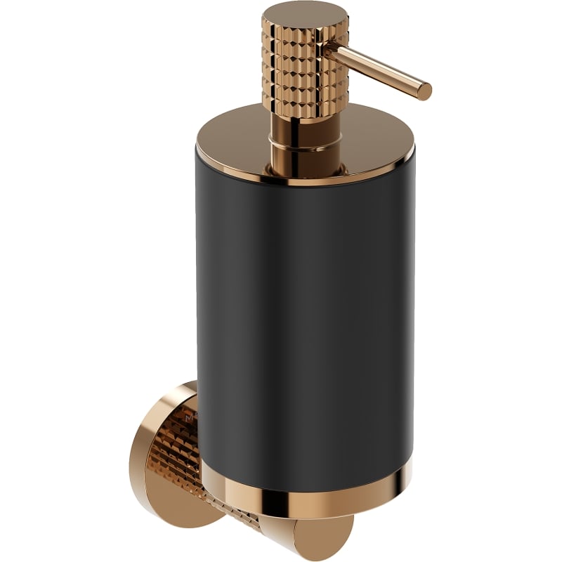 Mexen Triv distributeur de savon, noir/or rose - 70A33058-60B