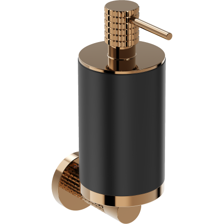 Mexen Triv distributeur de savon, noir/or rose - 70A33058-60B