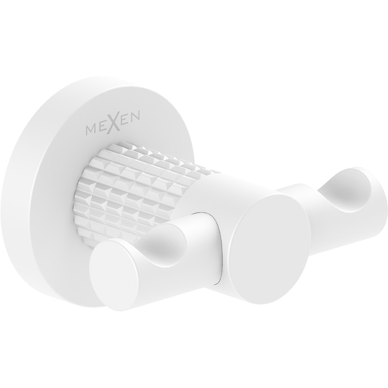 Mexen Triv double crochet pour serviette, blanc - 70A33012-20
