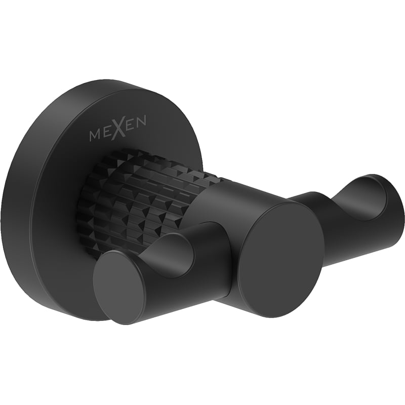 Mexen Triv double crochet à serviette, noir - 70A33012-70