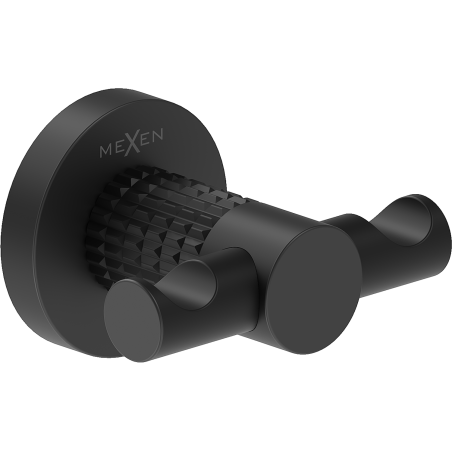 Mexen Triv double crochet à serviette, noir - 70A33012-70
