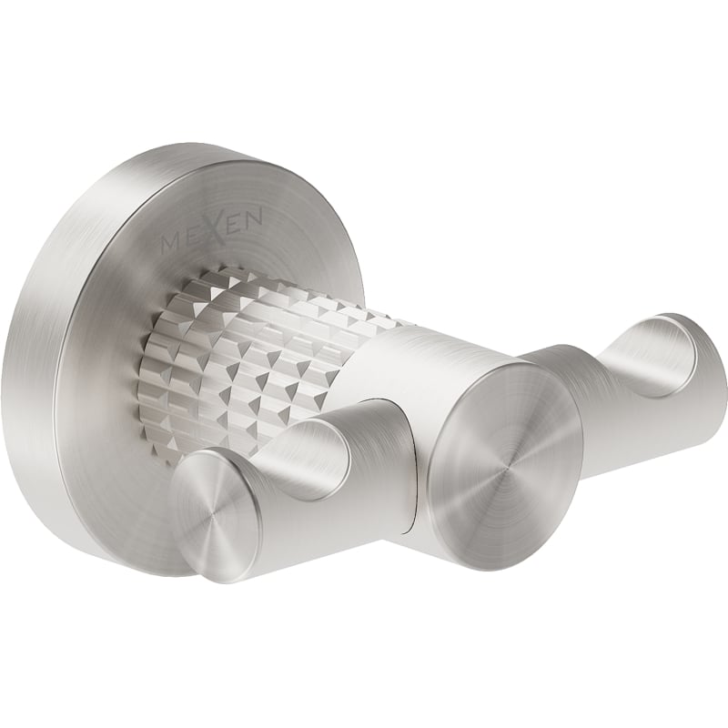 Mexen Triv crochet double pour serviette, nickel brossé - 70A33012-97