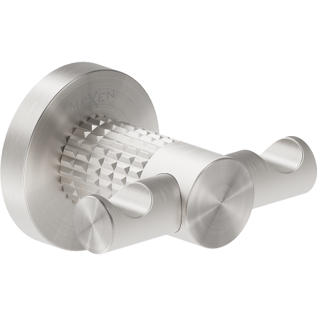 Mexen Triv crochet double pour serviette, nickel brossé - 70A33012-97