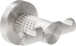 Mexen Triv crochet double pour serviette, nickel brossé - 70A33012-97