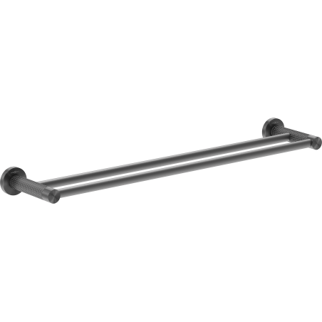 Mexen Triv double porte-serviettes, gris canon brossé - 70A33047-66