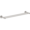 Mexen Triv double porte-serviettes, nickel brossé - 70A33047-97