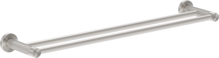 Mexen Triv double porte-serviettes, nickel brossé - 70A33047-97