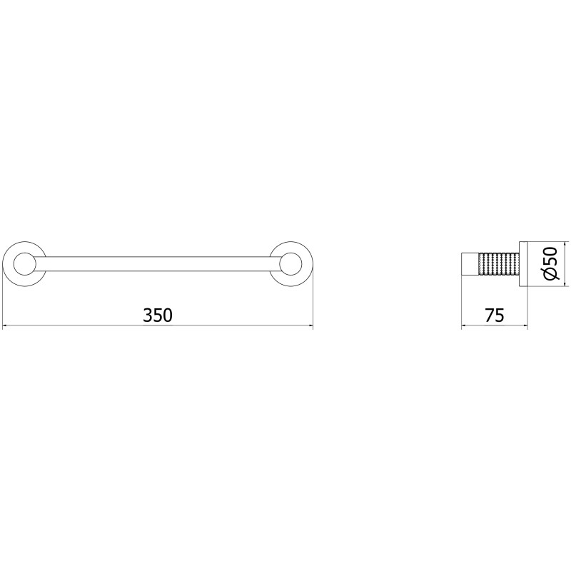 Mexen Triv porte-serviettes, nickel brossé - 70A33041-97