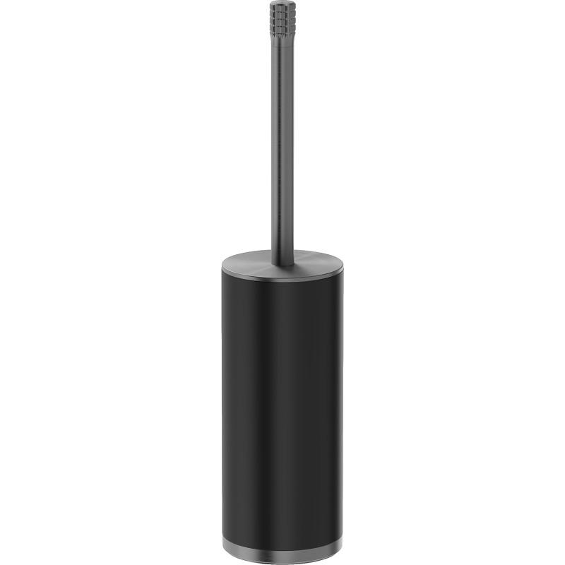 Mexen Triv brosse de toilettes sur pied, noir/gris canon brossé - 70A33073-66B