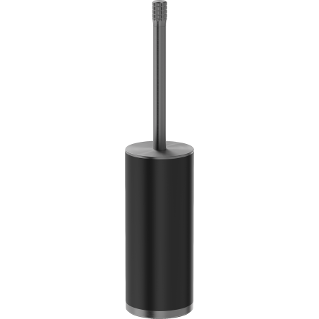Mexen Triv brosse de toilettes sur pied, noir/gris canon brossé - 70A33073-66B