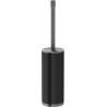 Mexen Triv brosse de toilettes sur pied, noir/gris canon brossé - 70A33073-66B