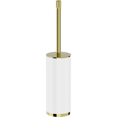 Mexen Triv brosse de toilette autoportante, blanc/doré - 70A33073-50W