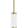 Mexen Triv brosse de toilette autoportante, blanc/doré - 70A33073-50W
