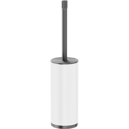 Mexen Triv brosse de toilette sur pied, blanc/gris canon brossé - 70A33073-66W