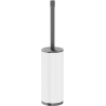 Mexen Triv brosse de toilette sur pied, blanc/gris canon brossé - 70A33073-66W