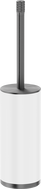 Mexen Triv brosse de toilette sur pied, blanc/gris canon brossé - 70A33073-66W