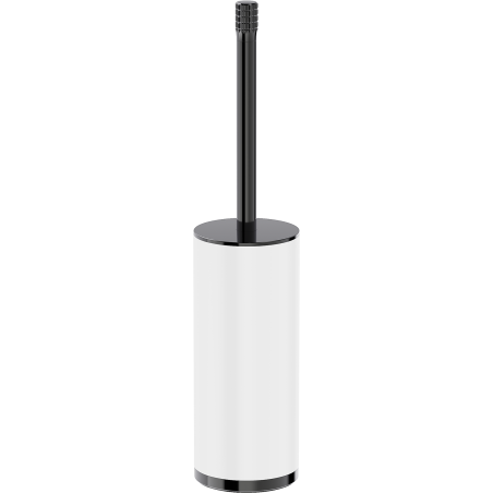 Mexen Triv brosse de toilette sur pied, blanc/chrome noir - 70A33073-73W